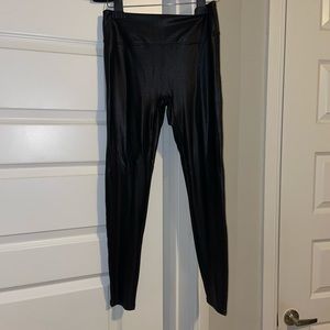 Womens Faux Leather Leggings Stretch High Waisted Pleather Pants